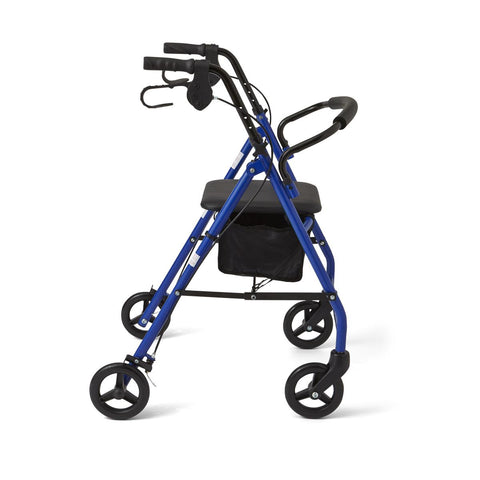 Medline Basic Steel Rollator with 6" Wheels, 1 EA