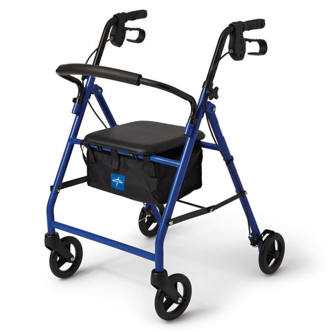 Medline Basic Steel Rollator with 6" Wheels, 1 EA
