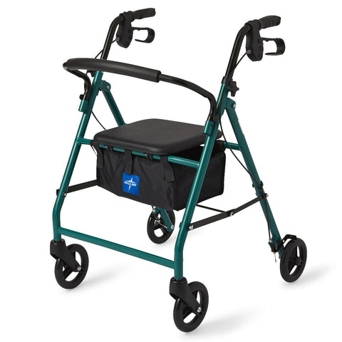 Medline Basic Steel Rollator with 6" Wheels, 1 EA