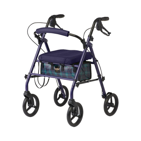 Medline Basic Steel Rollator with Microban, 8" Wheels, 1 EA