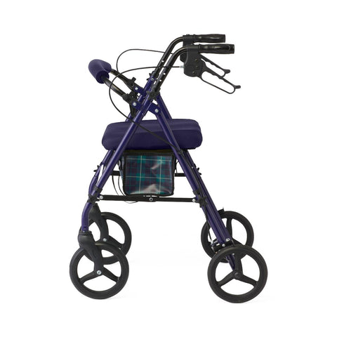 Medline Basic Steel Rollator with Microban, 8" Wheels, 1 EA