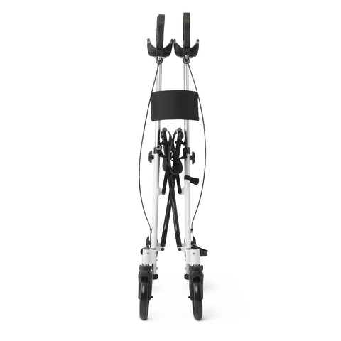 Medline Upright Aluminum Rollator, White, 1 EA #RLU-500A-8RW