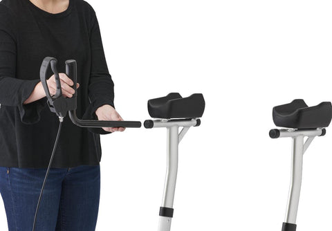 Medline Upright Aluminum Rollator, White, 1 EA #RLU-500A-8RW