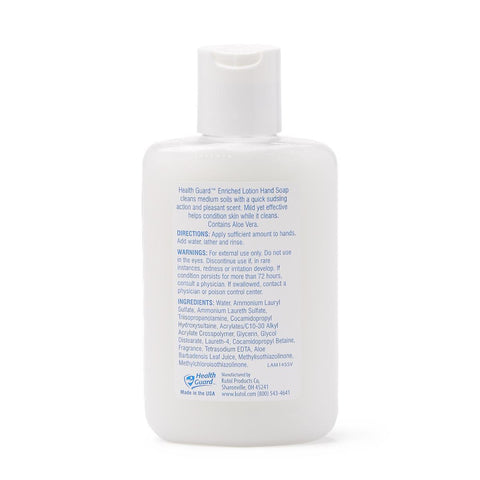 Medline HealthGuard Enriched Lotion Hand Soap, 4 oz.
