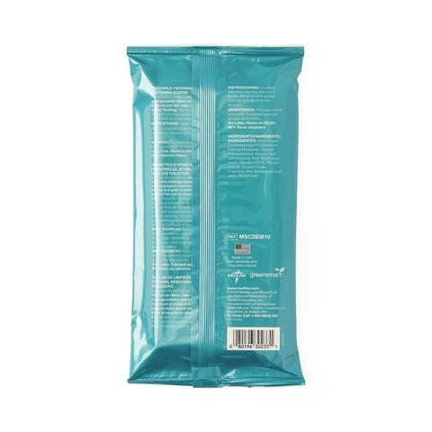 Medline ReadyFlush Flushable Wet Wipes, 8"x 10", 24/Pack