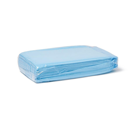 Medline Protection Plus Underpad, Light Absorbency, 17" x 24", Blue, Quilted #MSC281224C