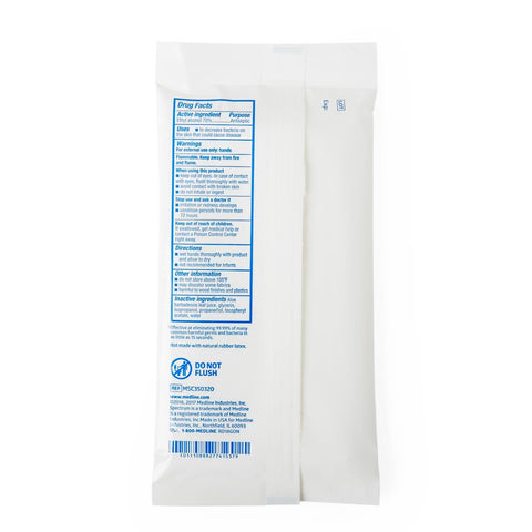 Medline Spectrum Hand Sanitizer Wipes with 70% Ethyl Alcohol