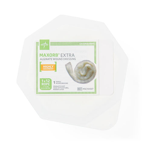 Maxorb Extra CMC/Alginate Dressings, 1" x 12" inch Rope
