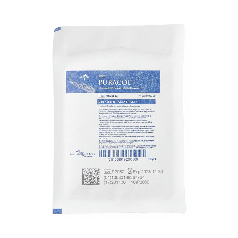 Puracol Collagen Wound Dressing, 2" x 2 inch | Gilgal Medical Supplies Inc Puracol Collagen Wound Dressing, 2" x 2 inch | Gilgal Medical Supplies Inc