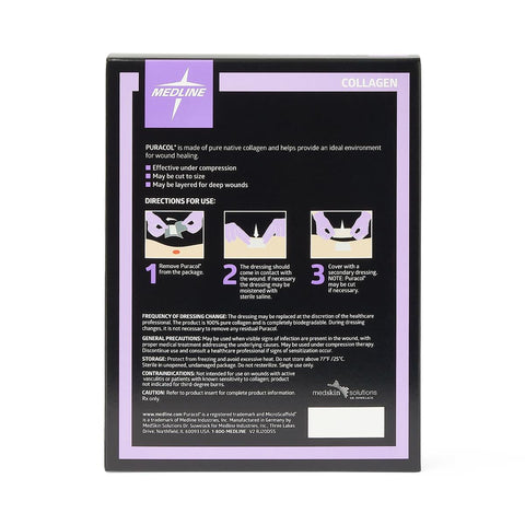 Puracol Collagen Wound Dressing, 4" x 4.25" inch