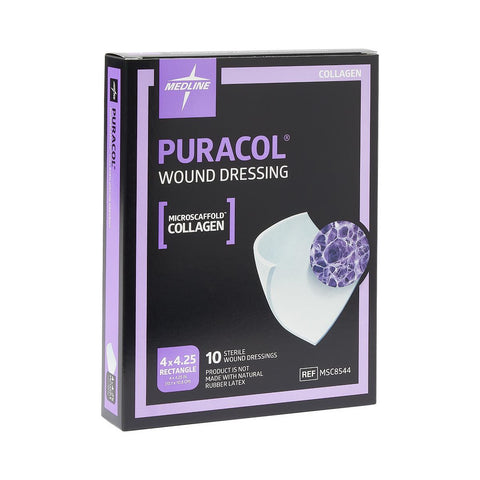 Puracol Collagen Wound Dressing, 4" x 4.25" inch