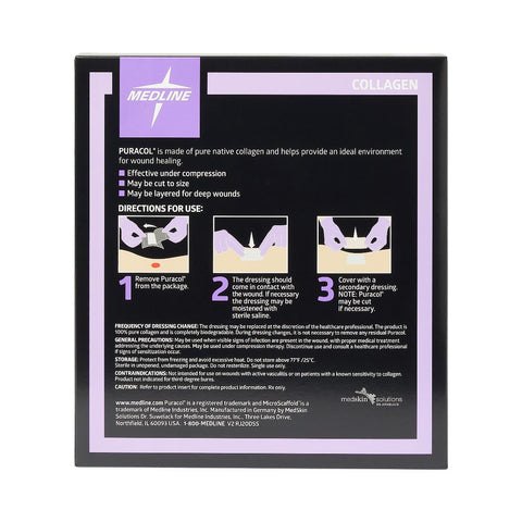 Puracol Collagen Wound Dressing, 8" x 8" inch