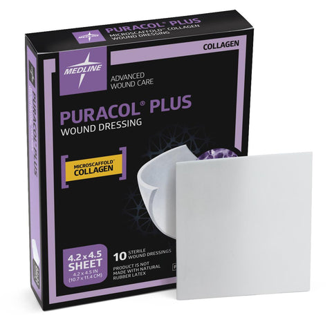 Puracol Plus Collagen Wound Dressing, 4.25" x 4.5" inch
