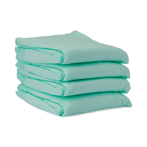 Medline Fluff and Polymer Underpad, Heavy Absorbency, 30" x 30", Green #MUP0305P