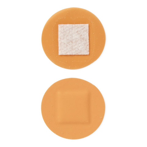 Adhesive Spot Bandage Curad® 7/8 Inch Plastic Round Tan Sterile