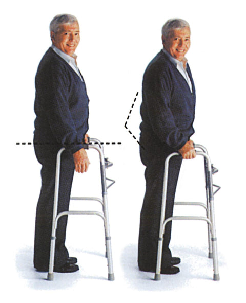 Medline Two-Button Adult Walker, Basic, 4 EA/CS #MDS864104B