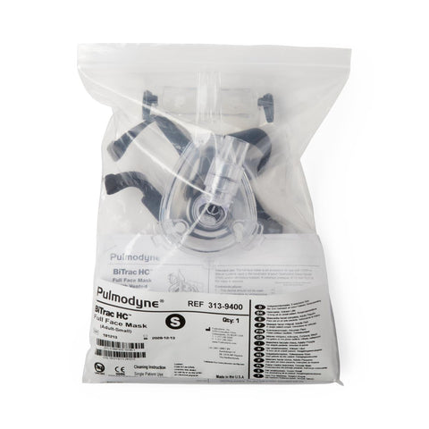 Pulmodyne Silicone CPAP Full Face Mask with OmniCLIP Headgear, Adult