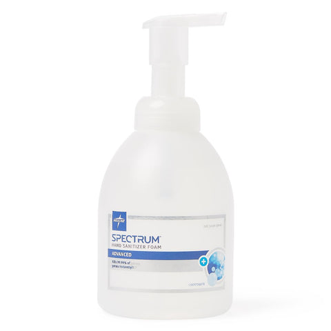 Medline Spectrum Advanced 70% Ethyl Alcohol Foaming Hand Sanitizer, 18 oz