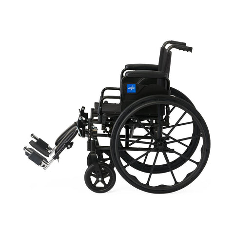 Medline Guardian K4 20" Wide Wheelchair with Desk-Length Arms and Elevating Footrests #K4206N24E