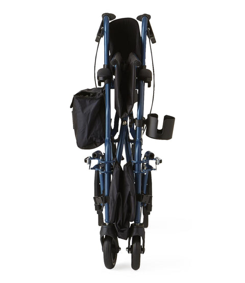 Medline Translator Combination Transport Chair and Rollator, 18" Wide Seat