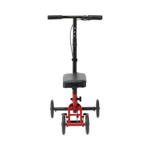 Medline Economy Standard Knee Walker Jr. with 6" Wheels, Red