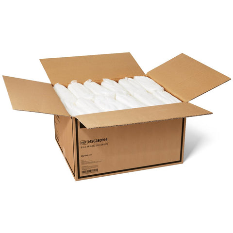 Medline Protection Plus Underpad, Light Absorbency, 9" x 14", White #MSC280914