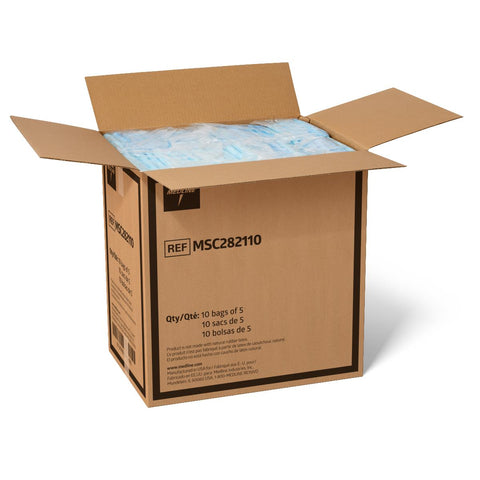 Medline Fluff and Polymer Underpad, Heavy Absorbency, 20.5" x 36", Blue, Quilted Breathable #MSC282110