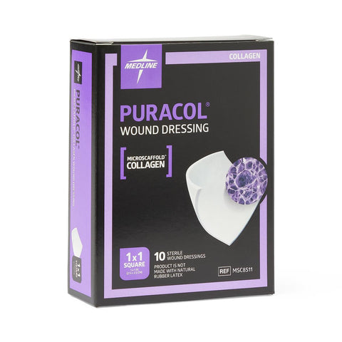 Puracol Collagen Wound Dressing, 1" x 1" inch