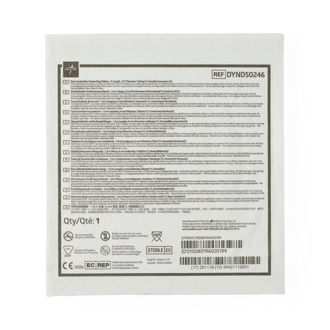 Medline Suction Tubing Clear 1/4 Inch I.D. 6 Foot Length PVC Sterile #DYND50246
