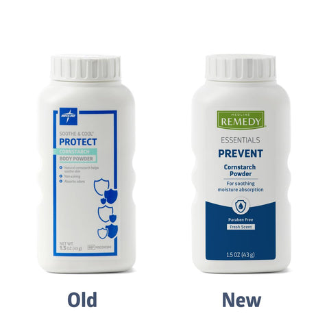 Medline Remedy Essentials Cornstarch Powder
