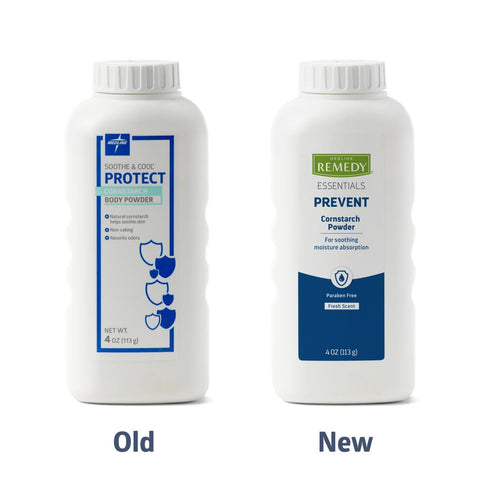 Medline Remedy Essentials Cornstarch Powder
