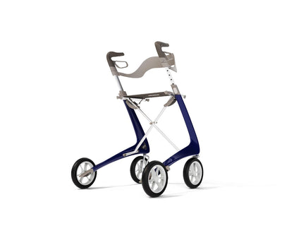 byACRE Carbon Fiber Rollator with 16.5" W x 24" H Regular Seat and Backrest, Blue, 1 EA   #BYA110MDB