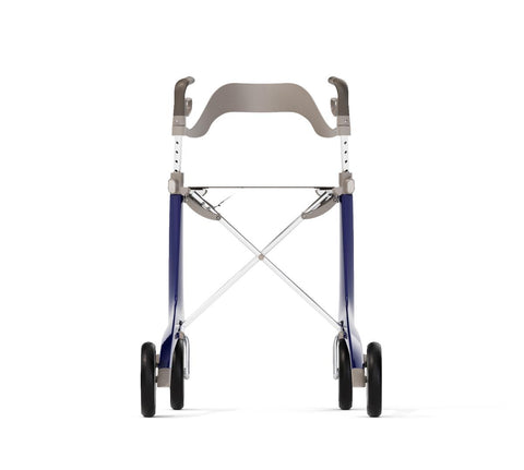 byACRE Carbon Fiber Rollator with 16.5" W x 24" H Regular Seat and Backrest, Blue, 1 EA   #BYA110MDB