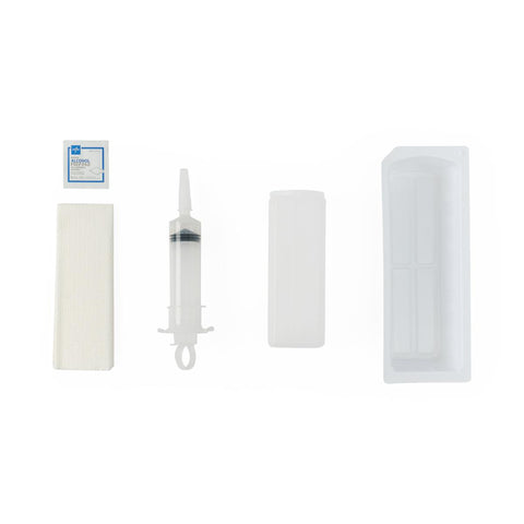 Medline Irrigation Trays with 60 mL Piston Syringe, Alcohol, Tyvek Lid #DYND20302