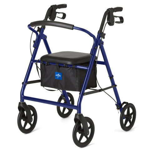 Medline Basic Rollator with 8" Wheels, 35.75" Height, 1 EA