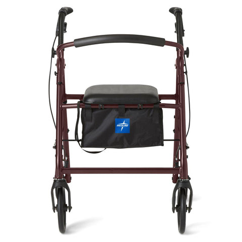 Medline Basic Rollator with 8" Wheels, 35.75" Height, 1 EA