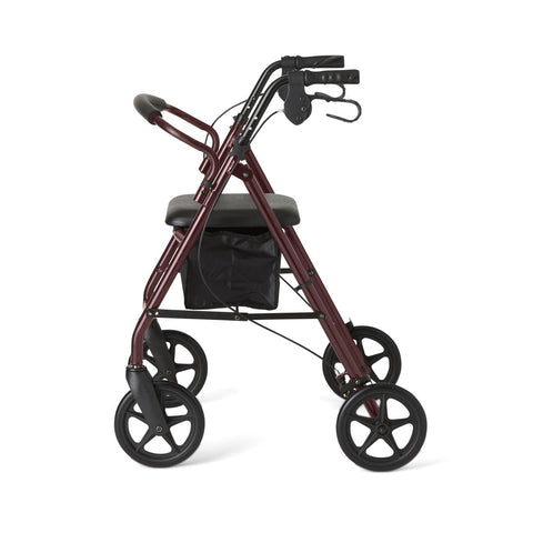 Medline Basic Rollator with 8" Wheels, 35.75" Height, 1 EA
