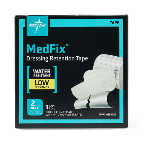 Dressing Retention Tape with Liner MedFix™ Water Resistant Nonwoven White NonSterile