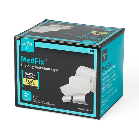 Dressing Retention Tape with Liner MedFix™ Water Resistant Nonwoven White NonSterile