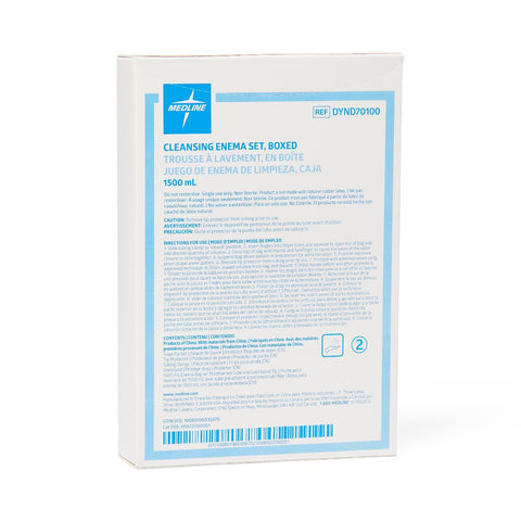 Medline Enema Bag Set with Slide Clamp, Boxed #DYND70100