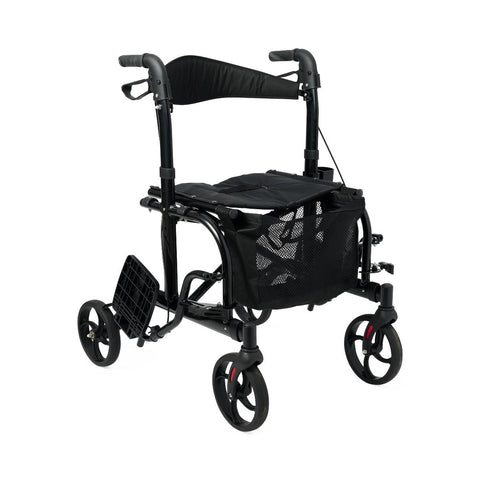 Medline Translator Combination Transport Chair and Rollator, 18" Wide Seat