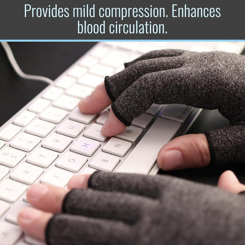 Heelbo Arthritis Gloves, Open Finger Design