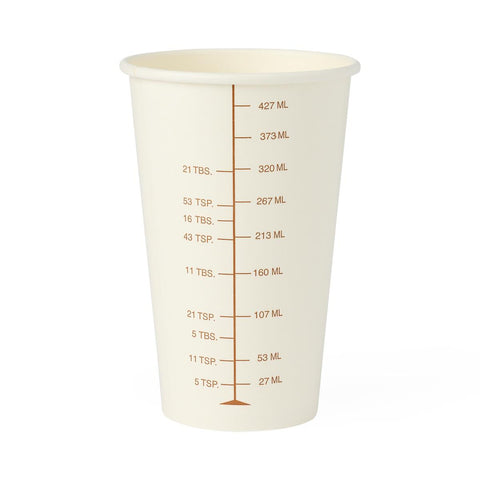 Barium Cup 16 oz. Paper White Disposable #NON05016BAR