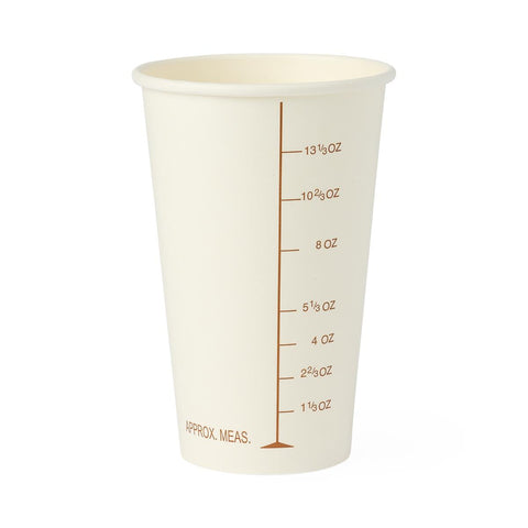 Barium Cup 16 oz. Paper White Disposable #NON05016BAR