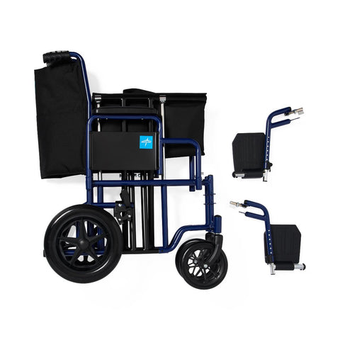 Medline Bariatric Transport Chair, 450 lb & 500 lb