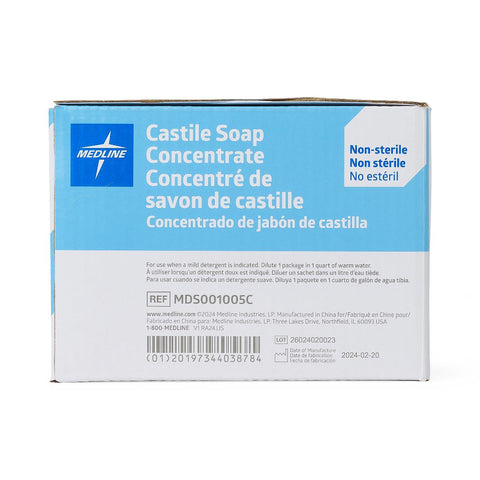 Medline Castile Soap Concentrate Packet, 0.33 fl. oz. (9.7 mL)