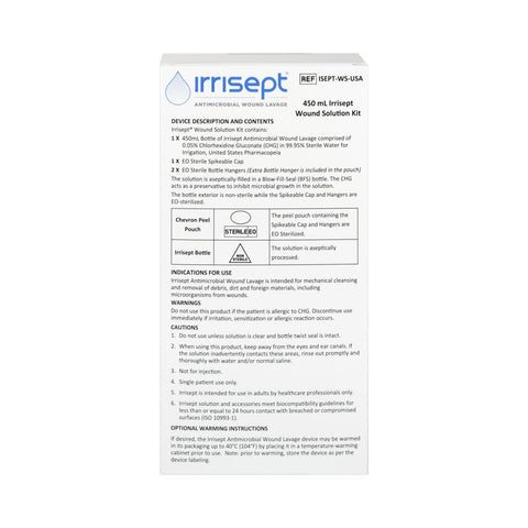 Irrisept Wound Solution Kit with Instillation Cap #IRCSEPTWSUSA