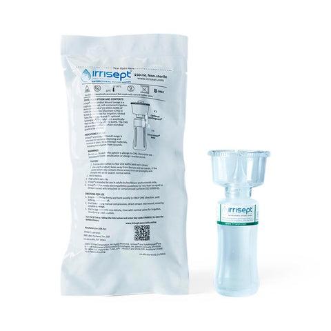 Antimicrobial Wound Lavage Irrisept Device, 0.05% CHG, Nonsterile, 150 mL #IRCT150RPUSA