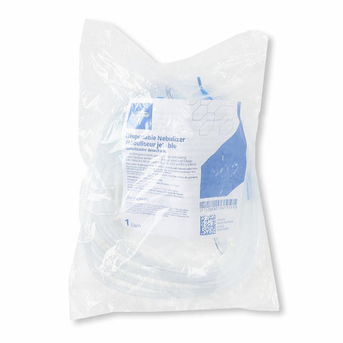 Disposable Handheld Nebulizer Kit with Upstream Nebulizer, Adult Mask, 7' Tubing and Standard Connector #HCS4485
