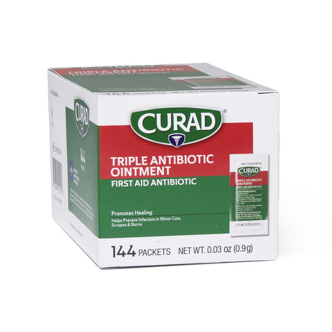 Medline CURAD Triple Antibiotic Ointment, 0.9 g Packet
